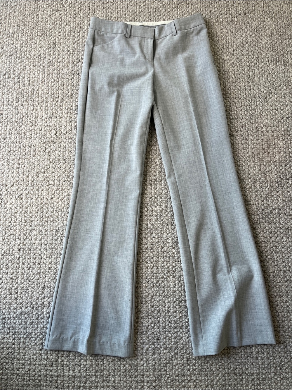 Express Light Gray Bootcut Dress Pants